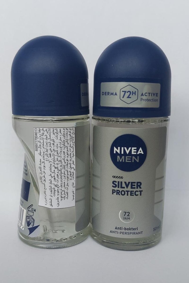 نيفيا، مزيل عرق رول اون سيلڤر بروتكت للرجال - 50 مل