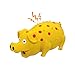 Andiker Dog Squeaky Toy Dots Latex Dogs Chew Toys with a Oinks Sound Squeaker Grunting Pig Dog Toy Durable Self Play 8 Dogs Squeeze Toy for Dental Biting Chasing to Kill Boring Time Yellow - Image 3