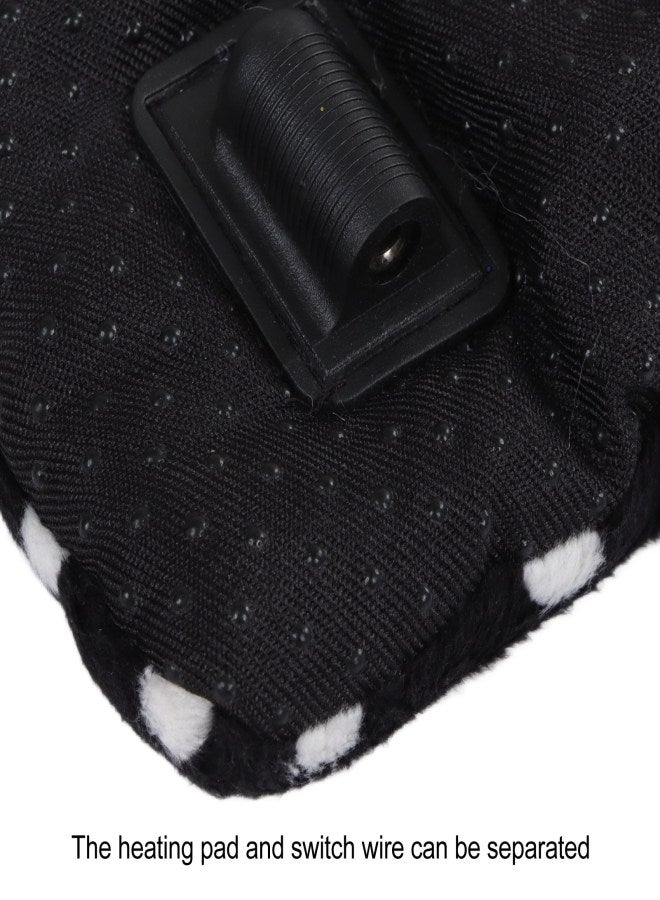 Heating Pad Washable Foldable 3 Temperature Adjustable USB Charging Pet Heated Pad for Cat Dog White Dot - Image 3