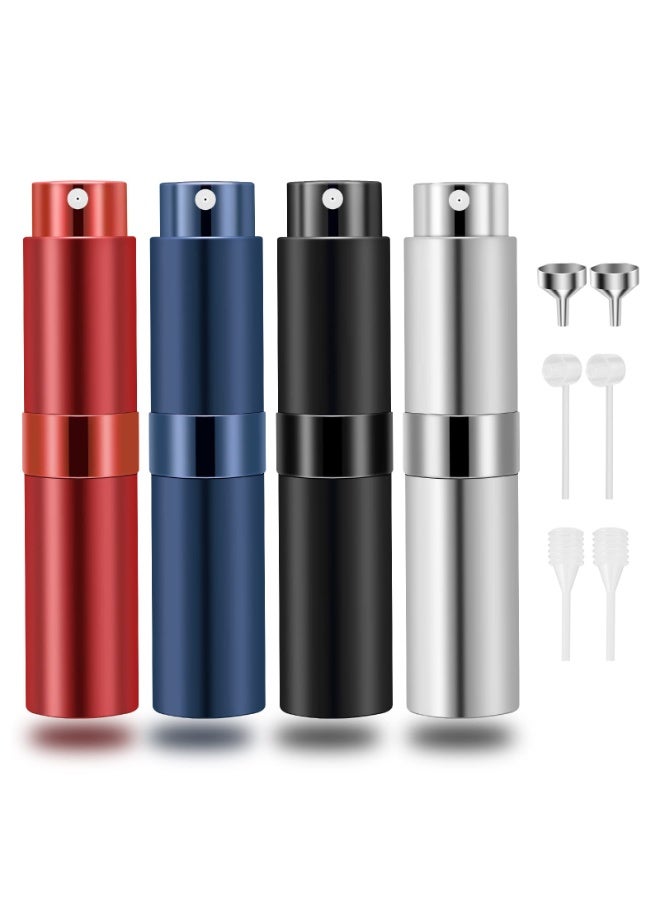 NajmStyle 8ml Travel Atomizer Bottles Refillable, Sprayer Pocket Dispenser(4 Pack) - Image 1