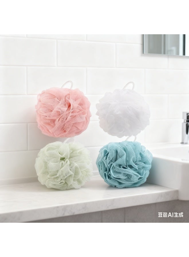 4-Pack Wash Bathing Sponge Loofahs Multicolour 11.81inch - Image 1