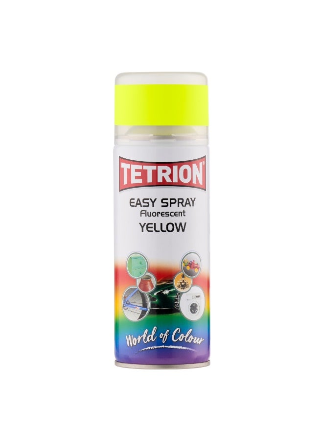 Tetrion Easy Spray Fluorescent Yellow Spray Paint 400ml - Image 1