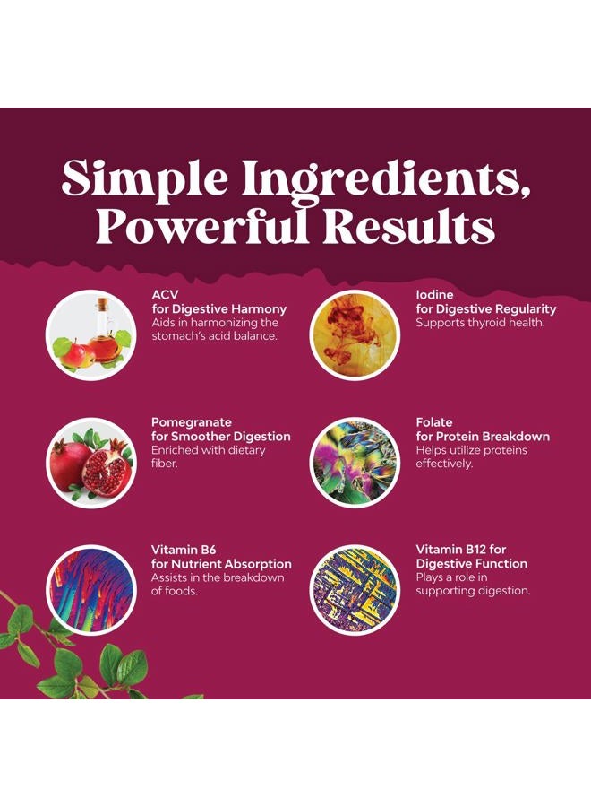 Natures Craft ACV Apple Cider Vinegar Gummies - Natural Energy Supplement ACV with Mother for Body Cleanse Immune Support and Gut Health with Vitamin B12 and Beet Root - 120 Count - Image 5