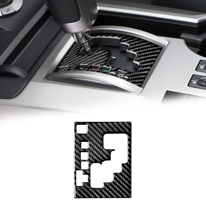 BLAKAYA Compatible with Carbon Fiber Center Control Gear Shift Panel Trim Cover Interior Accessories for Toyota 4Runner SUV 201020241PCS Black