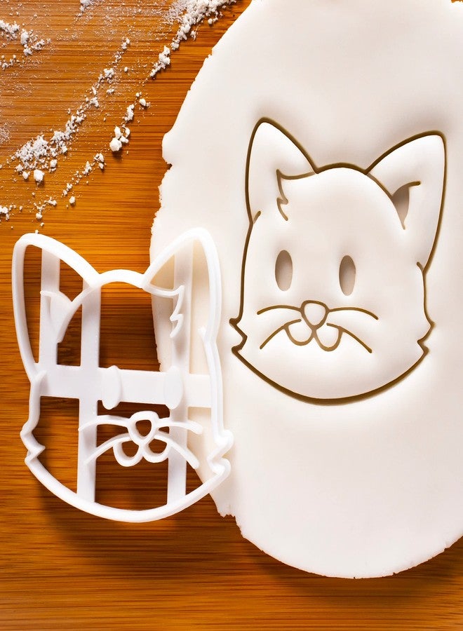 Bakerlogy Set of 2 Cat cookie cutters (Designs: Happy Cat and Cat Face), 2 pieces - Bakerlogy - Image 4