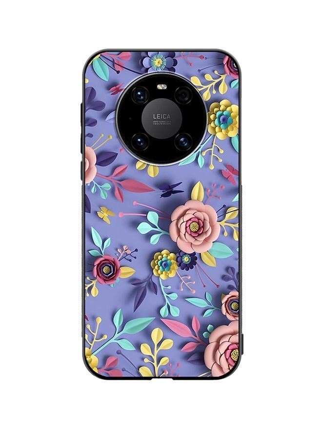 VR CREATIVE Protective Case Cover For Huawei Mate 40 Flower Design Multicolour - Image 1