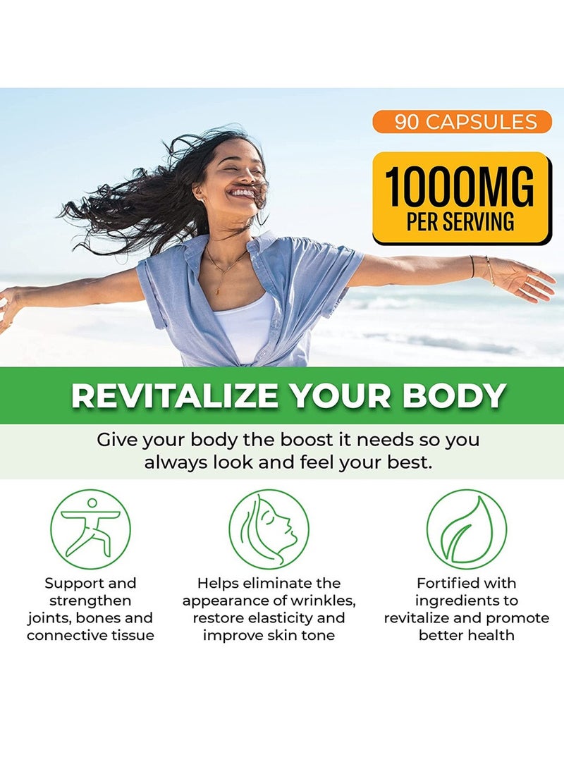 لايفسل مكمل الكولاجين المتقدم، حبوب الكولاجين المتقدمة مع حمض الهيالورونيك، 120 كبسولة نباتية - Image 5
