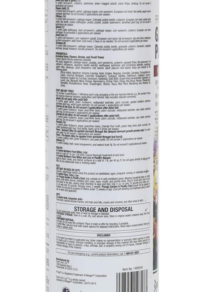 Neogen Prozap Garden & Poultry Dust with Permethrin - 2 lb Shaker for Insect Control - Image 2