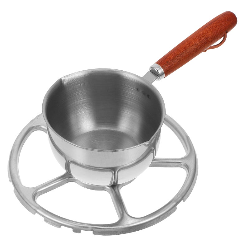 Stainless Steel Small Pan Mini Cooking Pot with Pour Spout Hot Oil Pan Butter Chocolate Melting Pot Baby Food Saucepan 300ml - Image 1