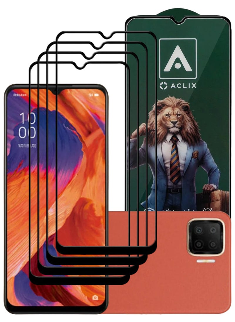 ACLIX 4 Pieces Antistatic ESD Dustproof Premium Quality High Definition Tempered Glass Screen Protector Designed For Oppo A73 - Image 1