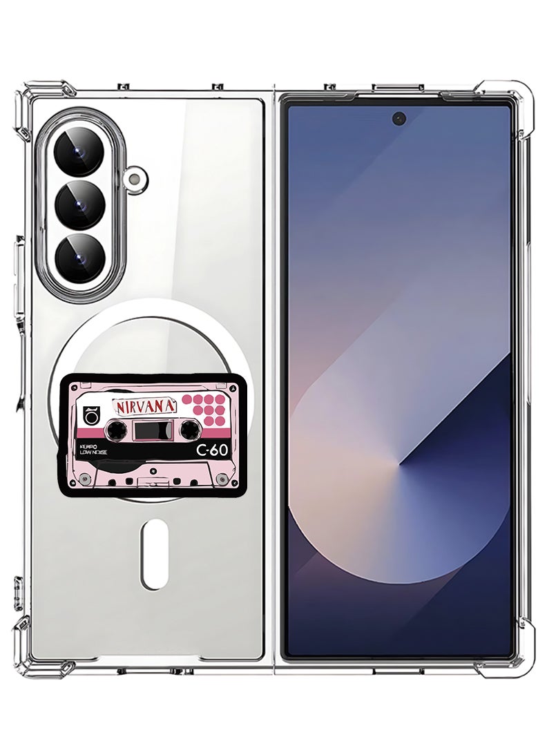 Theodor Magnetic Case for Samsung Galaxy Z Fold 7 Compatible with MagSafe Wireless Charging, Shockproof Phone Bumper Cover Nirvana (2) - Image 1