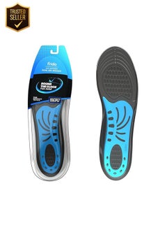 Dual Gel Heavy Duty Trimmable Insoles Thick Shoe Inserts Pack of 1 Pair