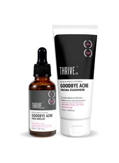 Goodbye Acne Kit Antiacne Serum (30Ml) And Face Wash (100Ml) Reduces Pimples Acne Marks & Sebum Production With Diacnemidetm Azelaic Acid Witch Hazel Niacinamide & Zinc Pca For Women & Men - pzsku/Z686C8E5A55529EFDAC1BZ/45/_/1720853245/b21adfb6-a300-4c5f-9a93-ee0c9dd148e6