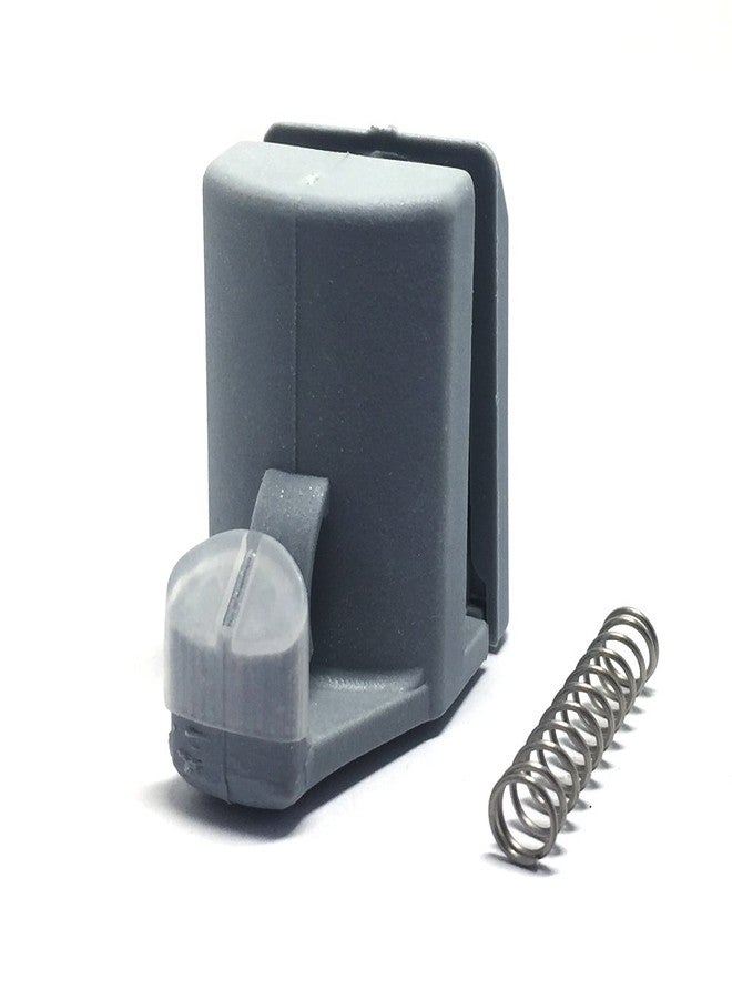 سموث قطع غيار باب الدش الحديثة من Smoothly - مجموعة من 8 بكرات علوية قابلة لضبط الارتفاع المزدوج وخطافات سفلية محملة بنابض - قطر 23 مم، سمك 6 مم - رمادي، أبيض، فضي - Image 3