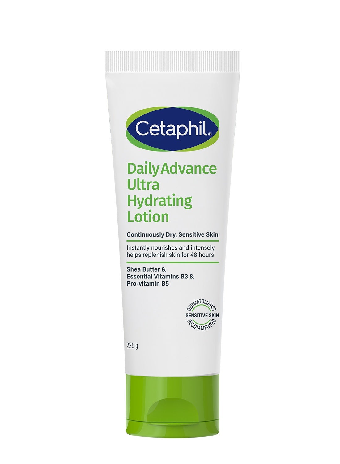 Daily Advance Ultra Hydrating Lotion, For Dry And Sensitive Skin, Face And Body Moisturizer For Men And Women, With Shea Butter And Pro Vitamin B5, Unscented 225grams