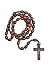 Intercession First Wood Rosary Made in Brazil Walnut 68mm Beads - Image 2