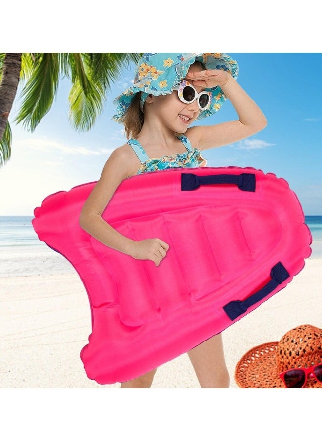 GGEROU Inflatable Surf Body Board,Inflatable Surfboard Kickboard with Handles Foldable Swimming Pool Floating Pad for Both Adults Beginner and Childs Portable Boogie Boards  - Image 2
