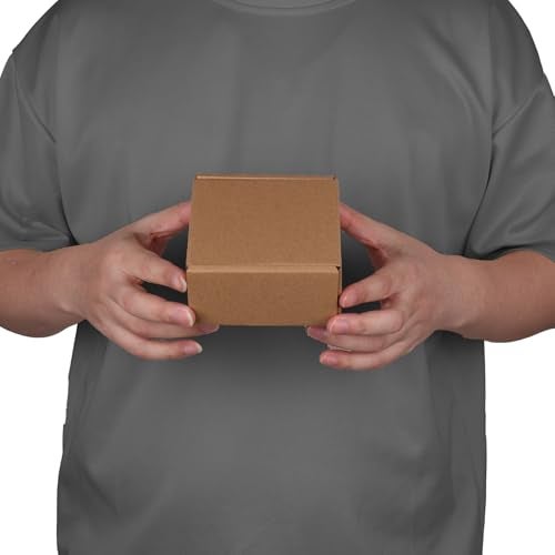 Serwrsw 4x4x2 Shipping Boxes Set of 6, Small Cardboard Boxes for Packaging, Brown Mailing for Small Business - Image 4