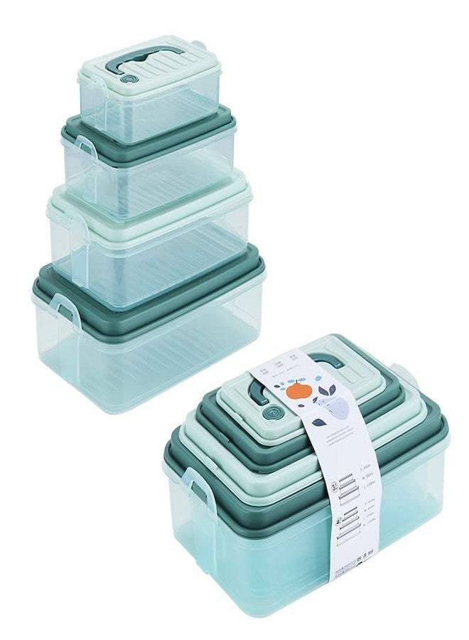 TEMSON Storage Container Set of 4 (Green) - Image 2