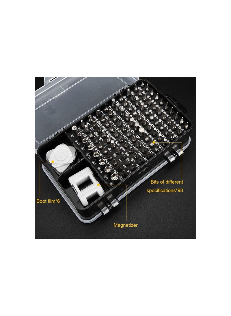 GGOOT 115 in 1 Precision Screwdrivers Set,Mini Screwdriver Set with Magnetic Screw Driver Bits Mobile Phone Tablet PC Watch Repair Hardware Tools Kit  - Image 4