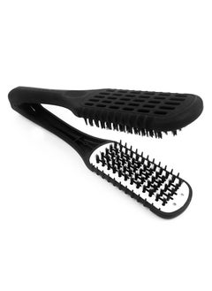 Aethland Aethland Boar Bristles Clamp Brush DoubleSided for Straightening Detangling and Styling Hair 