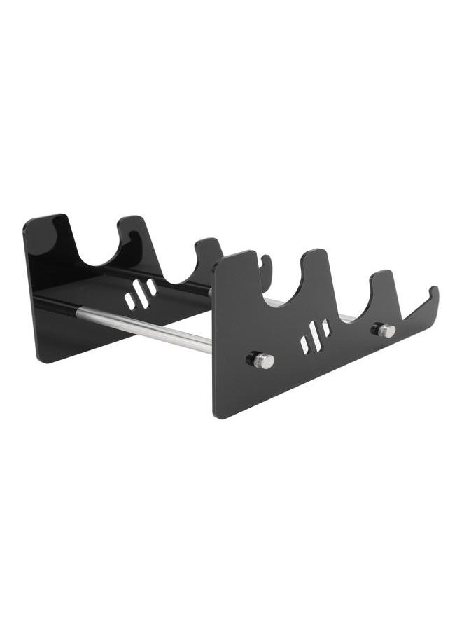 Thoraya - Acrylic Keyboard Display Stand Mechanical Computer Keyboard Stand Shelf for Desk 3 Tier Keyboards Storage Holder Detachable Black - Image 1