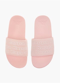 Girls' Logo Print Slip-On Slides