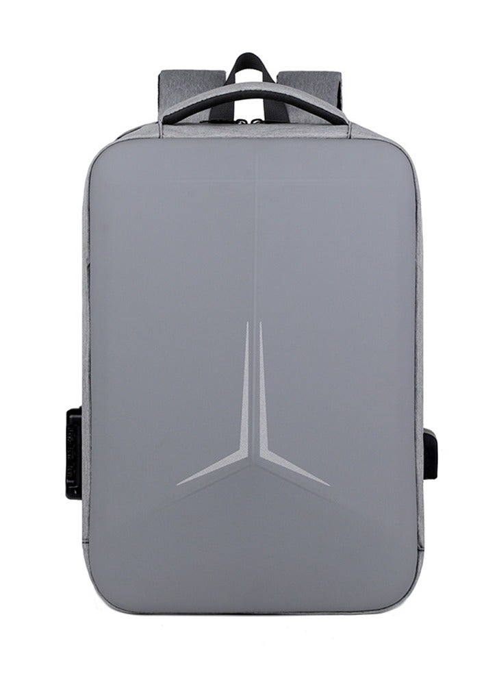كابتن تيك Laptop Backpack, Waterproof Business Travel Computer Bag, Gaming Laptop Bag with USB Charging Port (Gray) - Image 1