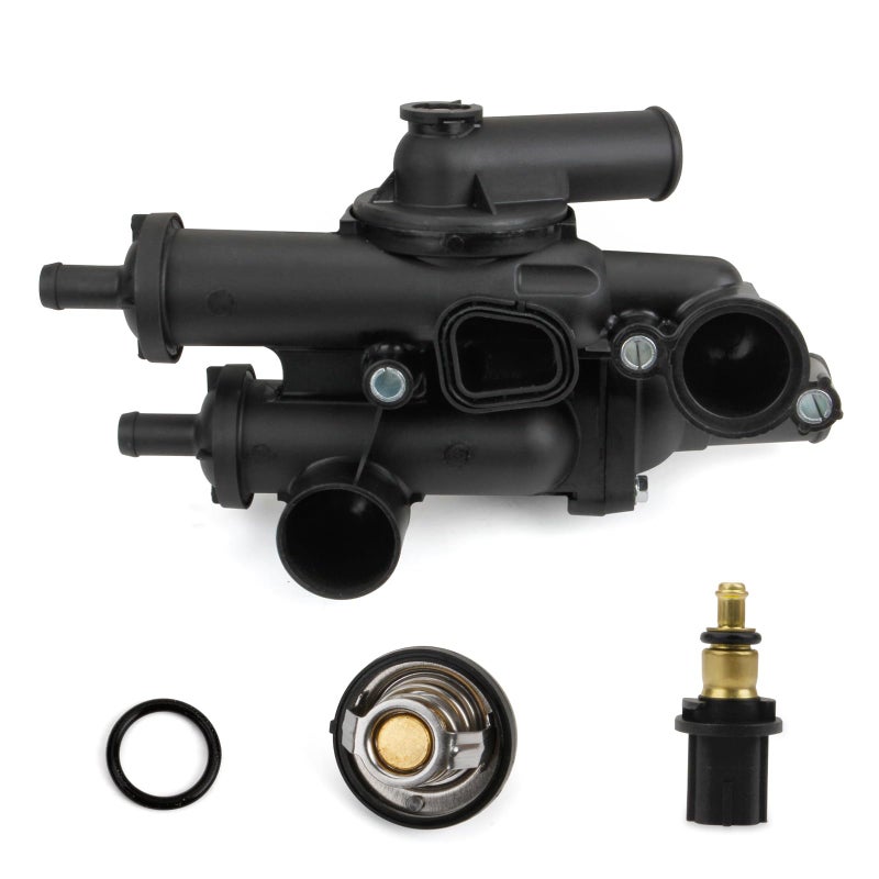 MILIPARTS Engine Thermostat Housing Assembly Compatible with Chrysler Sebring Dodge Avenger Caliber Journey Jeep Compass Patriot 18L 20L 24L 20072017 68003582AB