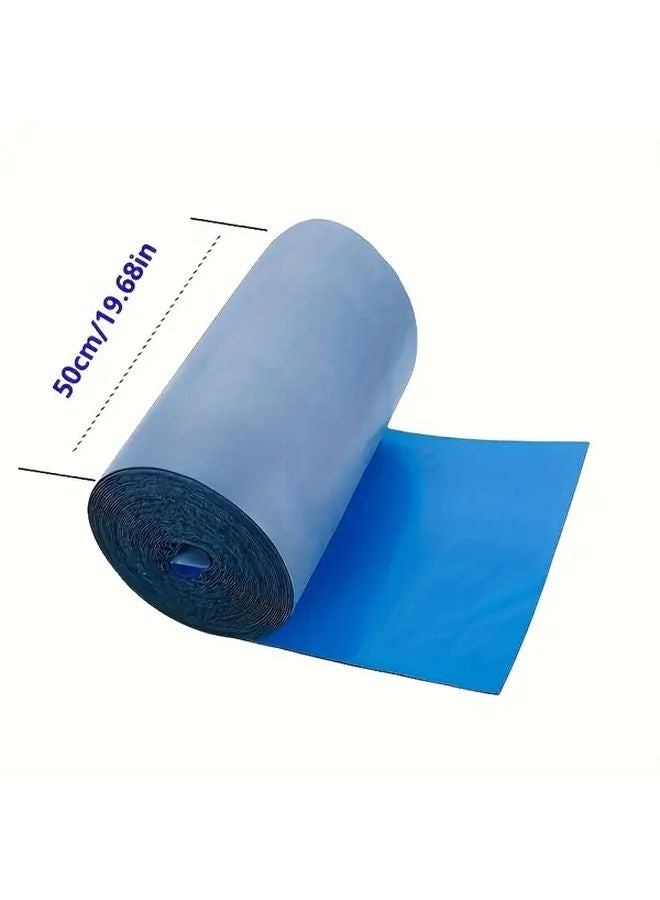 Sky Blue Waterproof Tape 50cm x 5m For All Roof Surfaces Anti Aging Rust Proof Large Leak Repair - Image 1