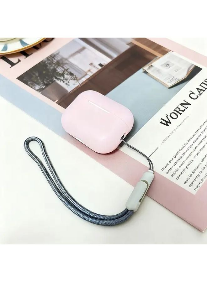 Pale Pink Silicone Cover For Apple AirPods Pro 3 Durable Case Snug Fit Without Metal Buckle - Image 5