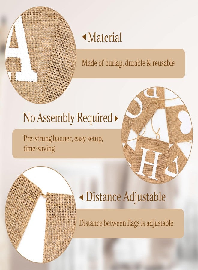LIGHOON Baby Burlap Banner, Pre-strung Banner for Baby Shower Decorations, oh Baby Sign for Backdrop, Neutral Gender Reveal Party, Boy and Girl - Image 5