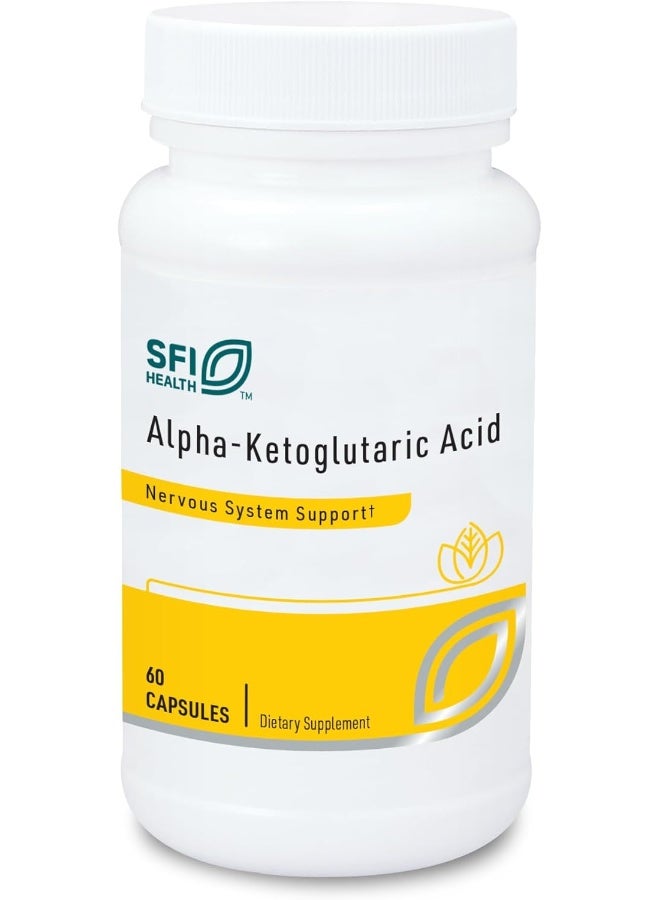 Klaire Labs Alpha-Ketoglutaric Acid - Energy & Metabolism Support - 300Mg Akg In Hypoallergenic, Vegetarian Capsules, Dairy & Gluten-Free (60 Capsules) - Image 1