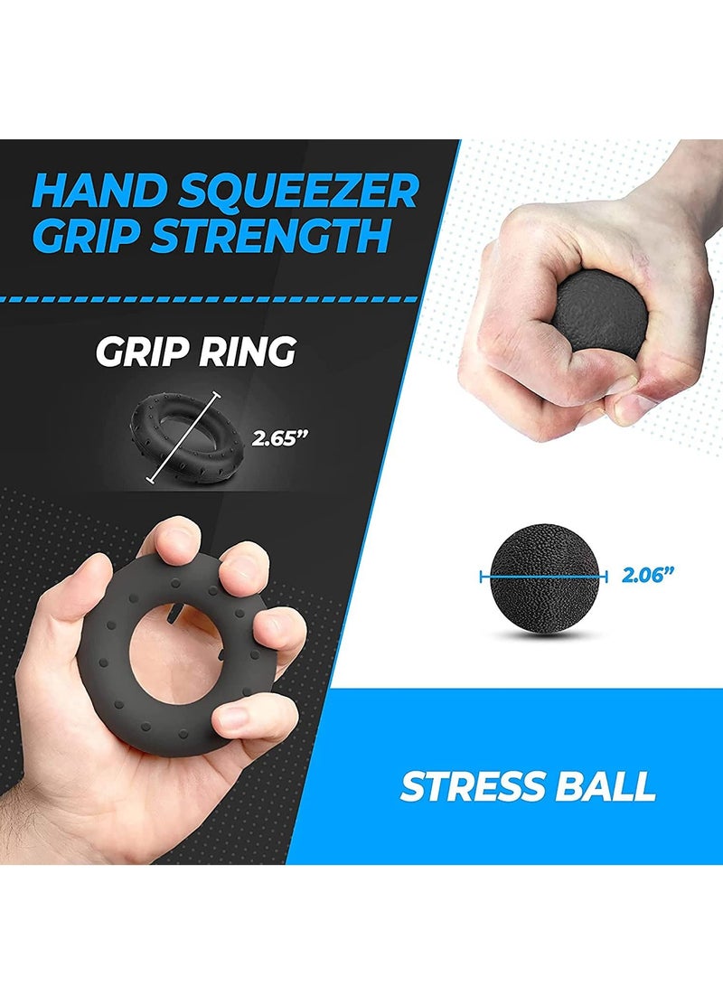 Arabest 5 Pcs Hand Grip Strengthener,Premium Adjustable Hand Grips for Strength Training,Wrist and Forearm Trainer,11～132lbs Hand Workout Kit  - Image 3