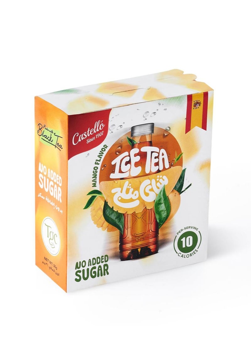 Castello - powdered Iced tea - Mango flavor - 12 sticks - 36g - Image 1