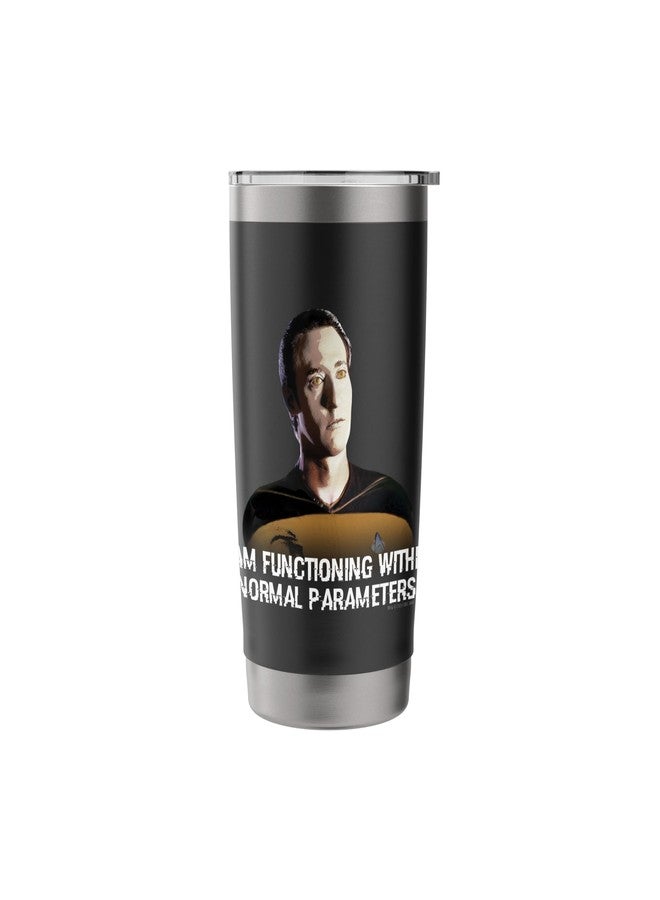 Star Trek: The Next Generation Data Parameters Stainless Steel Insulated Tumbler - Image 3