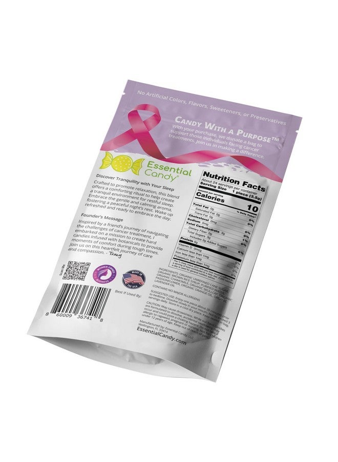 Slumber Blend Functional Hard Candy | Sleep Issues, Tranquility, Relaxation | Organic Chamomile, Skullcap, Passionflower, Orange, Lavender | Gluten-Free, Non-GMO, Vegan - 24 Count (Pack of 1) - Image 3