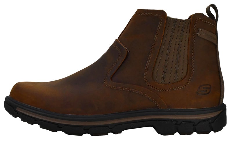 Skechers Men's Relaxed Fit Segment - Dorton, Dark Brown, 8.5 - Image 5