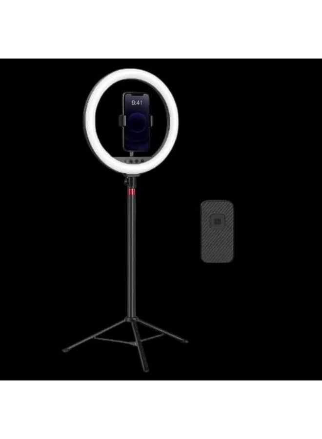 NeePho NP-L15 10 Inch Ring Light with Tripod Stand Bluetooth Remote Selfie Stick Adjustable Phone Holder 3 Color Temperature Fill Light - Image 5