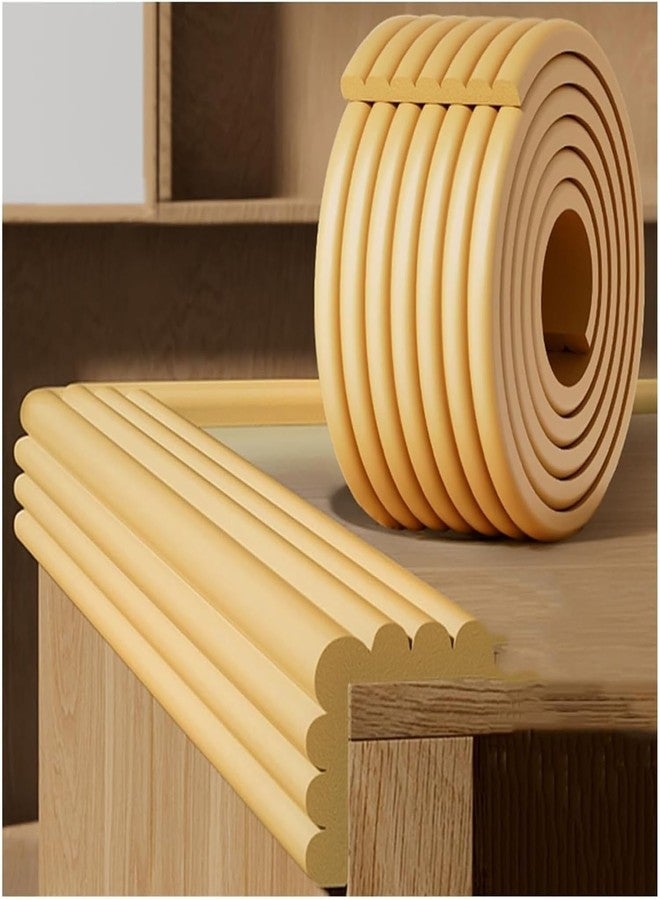 Takositio Soft Baby Proofing Corner Guards & Edge Protectors-Pre-Taped Table Corner Protector,Child Safety for Babies,Toddles,Kids Corner Covers Furniture,Table,Desk (Golden) - Image 1