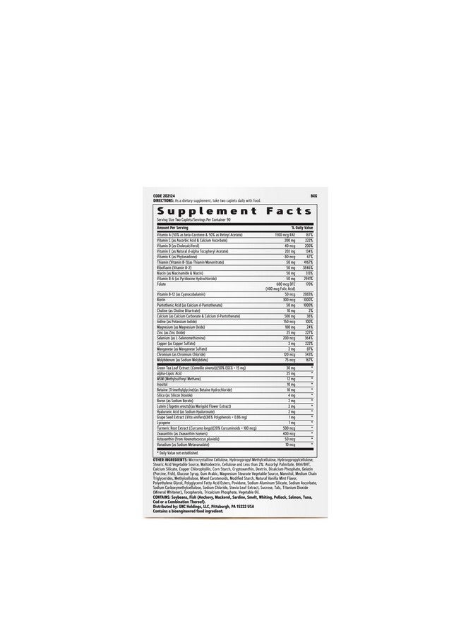 GNC GNC Women's Multivitamin Active Without Iron |Supports an Active Lifestyle | 30+ Nutrient Formula | Promotes Bone & Joint Health, Helps Energy Production | 180 Caplets - Image 2