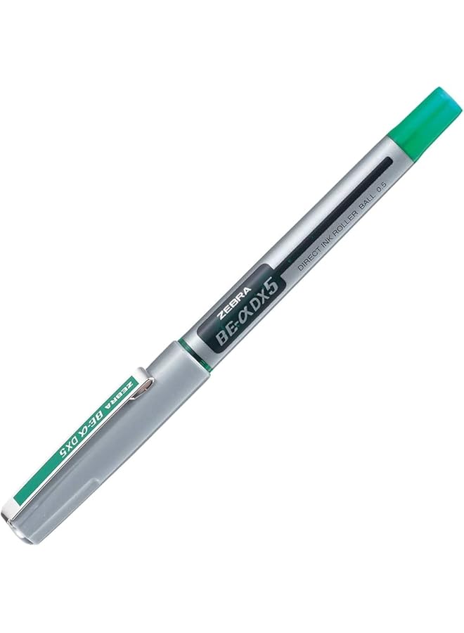 ZEBRA Be Dx5 Liquid Ink 0.5 Mm Roller Ball Pen Green - Image 1