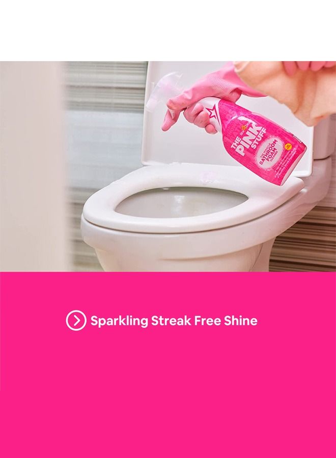 THE PINK STUFF The Miracle Bathroom Foam Cleaner Liquid 750ml - Image 2