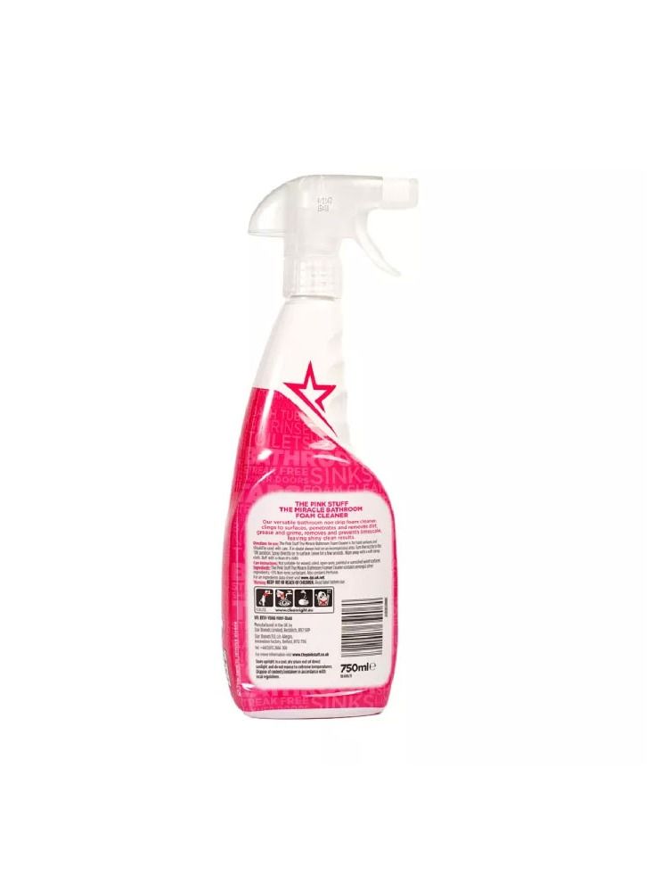 THE PINK STUFF The Miracle Bathroom Foam Cleaner Liquid 750ml - Image 5