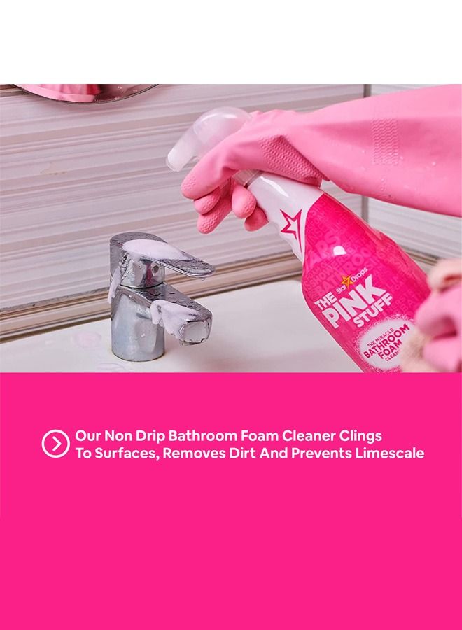 THE PINK STUFF The Miracle Bathroom Foam Cleaner Liquid 750ml - Image 3