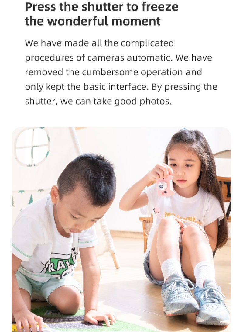 GULFLINK Kids Toy Digital Camera for Child Boys Girls White rabbit - Image 3