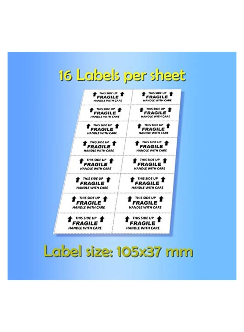 اب تو ديت  مجموعة ملصقات التعامل بحرص مع الشحنة  عدد  48 قطعة - Image 2