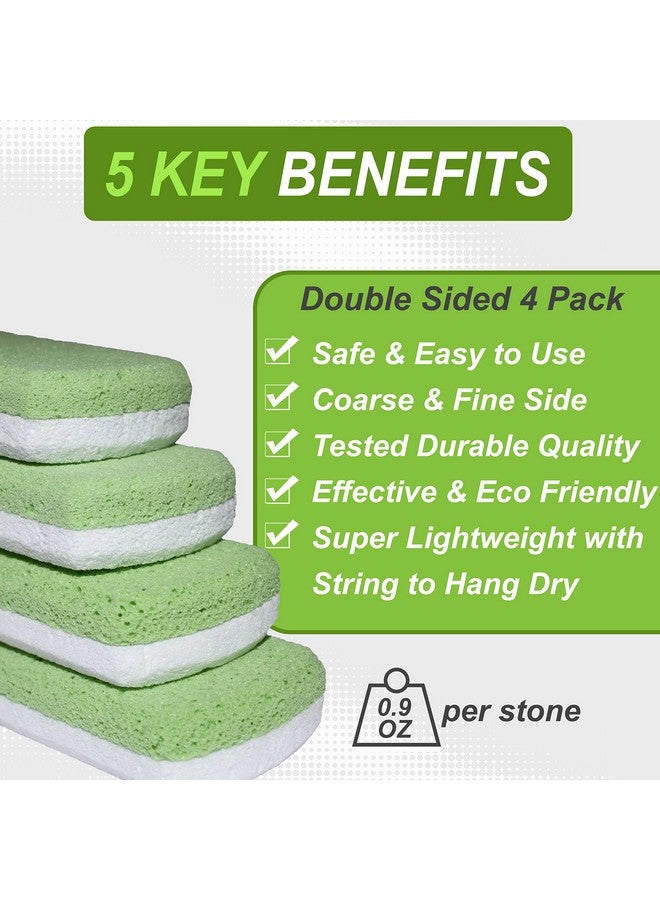 EntreFeet Dr. Entre'S Pumice Stone For Feet 4 Pack Callus Remover Dead Skin Scraper Exfoliator For Scrubber Use Pedicure Tools Cracked Heels Foot Care - Image 3