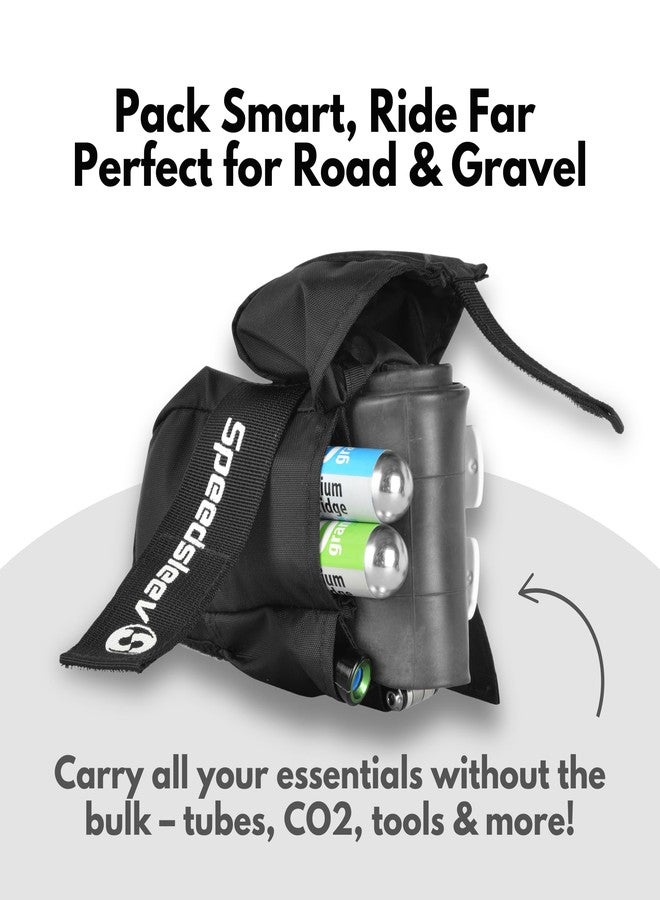 SpeedSleev Ranger Cycling Adventure Pack – Bike Saddle Bag for Road Bikes, Mountain Bikes & Gravel Bikes – Lightweight Bicycle Under Seat Bag – Bike Accessories & Tools – Waterproof Bike Bag (Grey) - Image 4