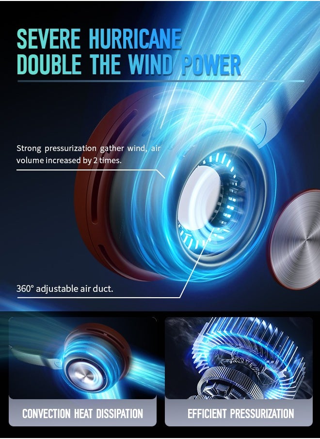 Generic Bladeless Neck Fan, Silent Neck Fan, 5 Levels Of Wind Speed Adjustment, Suitable for Long-Term Wear  - Image 3